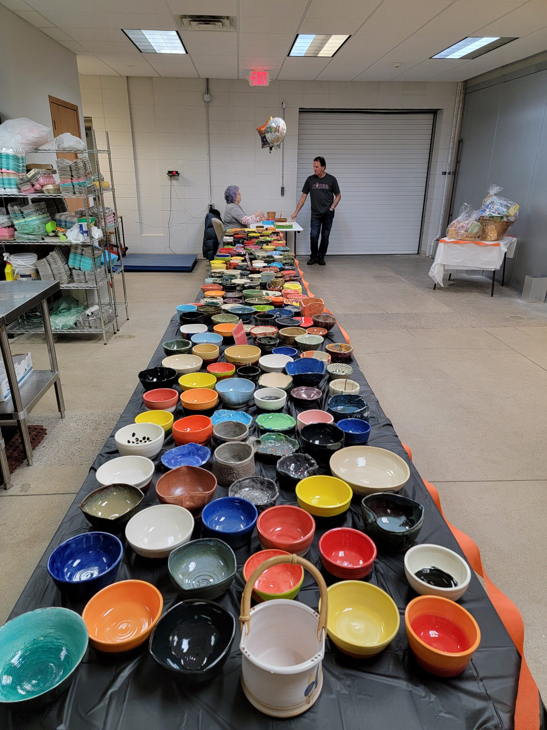 Empty Bowls - lots of beautiful bowls to select from!